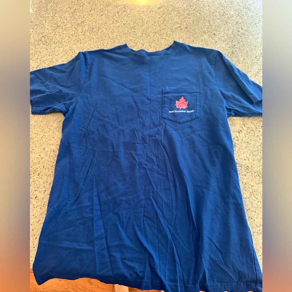 Southern Tide t-shirt size small, royal blue color- no tags but never been worn